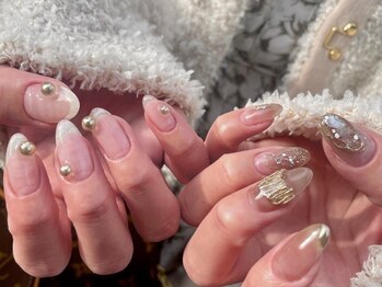 バックステージ(BackStage)の写真/ニュアンス・アートが得意☆上質なトレンド感のあるデザインを意識◎持ちの良さ、美しいツヤにも自信あり！