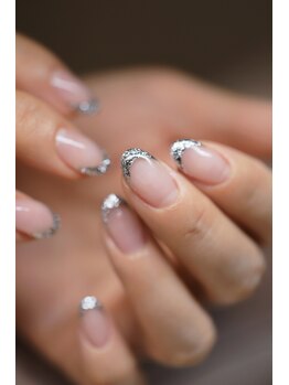 ビーエルシー ネイルサロン(BLC nail salon)/【グリッターフレンチ】