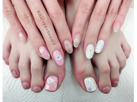 ホロフラワーお花アシンメトリー