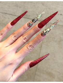 ミユキ(Miyuki)/Acrylic scalp art long