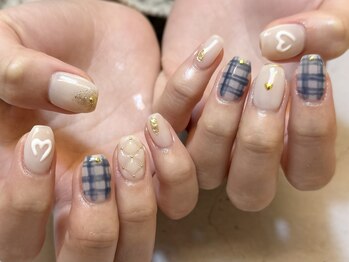 モノ 本通(mono)/チェックネイル