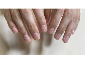 清潔感のある透明仕上げ　