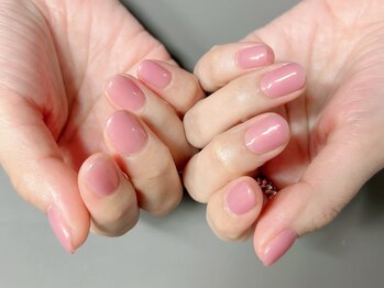 サクラピンクでオフィスネイル♪