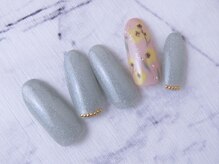 シシ(SiSi)/#甘辛ミックスネイル #フラワー