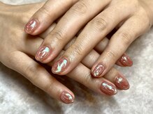 プレジールサロン 植田店(Plaisir salon)/ぷっくりミラーネイル