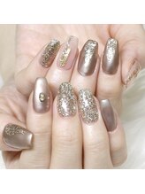 ネイル ビジュー(NAIL BIJOU)/ゴールドネイル