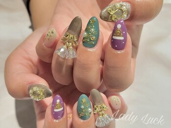 レディラック バイ キャンアイドレッシー(Lady Luck by Can I Dressy)/クリスマスネイル☆