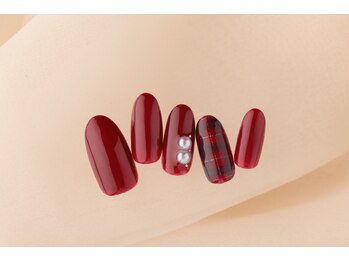 ヴァンネイル(VINGT NAIL nail&eye beauty)/チェックネイル