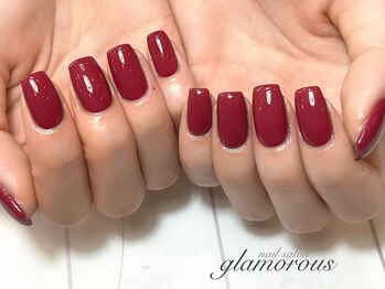 ネイルグラマラス 西新井店/《パラジェル》上品ボルドー