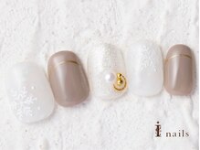 アイネイルズ 横浜WEST店(I-nails)/大人シンプルネイル8480円