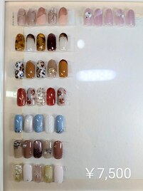 定額ネイルデザイン　¥7,500