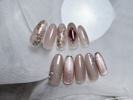 定額オフィスニュアンスネイル