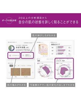ポーラ 八戸ゆりの木通り(POLA)/【肌分析の結果例】