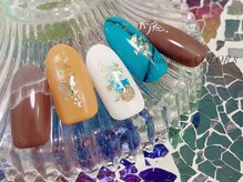 ネイルサロン カラーエイト(Nailsalon COLOR.8)/ニュアンス、ターコイズ風