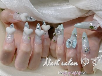 ゆず/つけ放題/長さだし/ハートパーツ