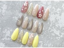 ジョアアンジェ 上本町店(joieange)/シンプル/桜/レモンイエロー