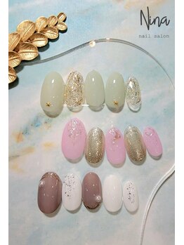 ニーナ ランドマーク店(Nina)の写真/ショートネイルで綺麗に上品に魅せる☆貴女だけのナチュラルカラーを作成☆ワンカラー￥5000