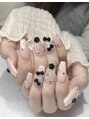 ネイルズ イロハ 新大久保店(NAILS 168) #韓国ネイル#ワンホンネイル#やり放題コース#リボンネイル