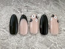 ピーチネイル 大塚(Peach Nail)/シンプルフラワーフレンチ