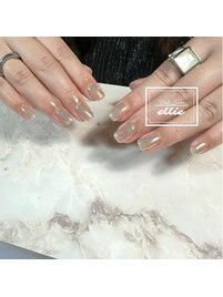 オーロラパウダーネイル