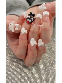リボンネイル（フレンチ）