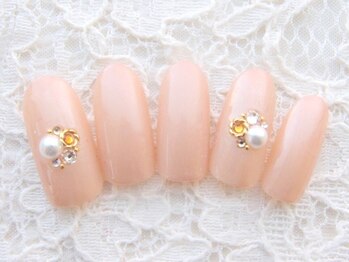 コエル(coel)/ワンポイントビジューネイル