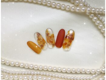 ウィズ フェリーク/秋色落ち葉ニュアンスネイル