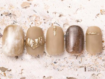 アイネイルズ 吉祥寺店(I nails)/ベージュミラー