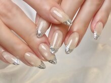 キラネイル アンド アイラッシュ by World Beauty(KIRA)/ガラスフレンチ