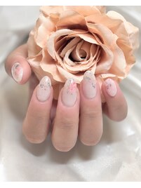￥3850　フラワーネイル