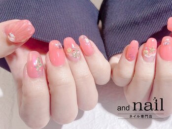 アンドラッシュ アンドネイル 本郷三丁目駅前店(and lash/and nail)/定額華やか