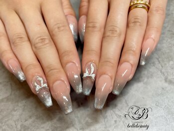 ベルビューティー(belle beauty)の写真/【チップスカルプ】長さだし＋アート2本¥15400→¥14000～大切なイベントやお出かけ、特別な予定前にも◎