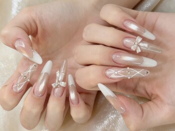 チップ長さだしスカルプネイル