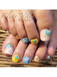 夏フットネイル