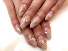 ネイルサロンアンドネイルスクールアートローズ 町田店(Art Rose)/大人グレージュ &nbsp;ネイル