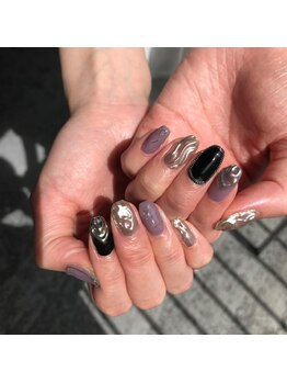 ラウンジ渋谷 本店(RounGe SHIBUYA)/ミラーネイル