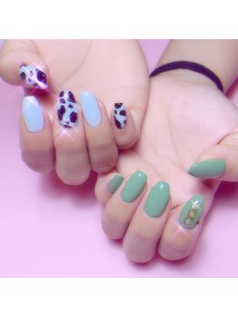 サロン ド ミミ(Salon de 33)/cow×blue×green