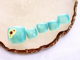 ひまわりネイル¥7000