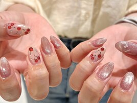 さくらんぼネイル