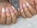 雪の結晶ネイル
