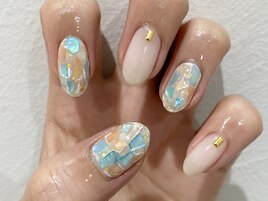 透明感ネイル☆