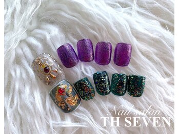 ネイルサロン ティーエイチセブン(Nail Salon TH SEVEN)/【フット】ビジューネイル　