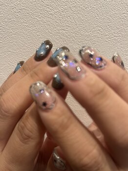 ハズグラスネイル(Haze Grass nail)/個性ネイル
