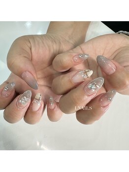 チェックネイル/秋ネイル