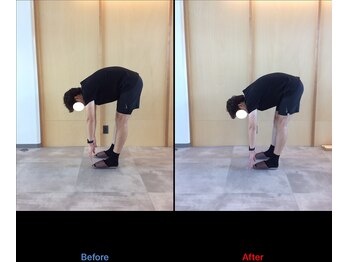 徳島藍住整骨院 ザ ビー(THE B)/ピラティス初回体験before/after