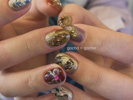 個性派ニュアンスネイル