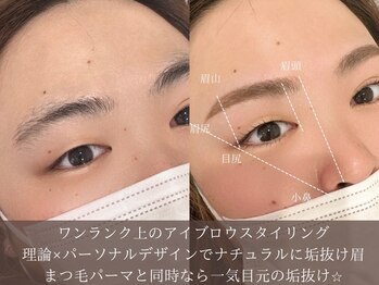 アイリッチ 新宿Rama/眉の黄金比