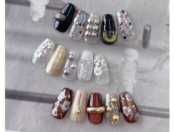 ネイル ブーマー(Nail BOOMER)の写真/【山田 style★定額セレクトデザイン6種】ニュアンスから繊細アートまでお任せください◎