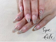 スパフーラ(Spa HULA)/ラメグラデーションネイル