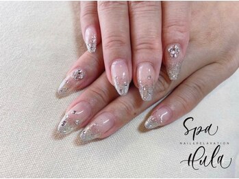 ラメグラデーションネイル